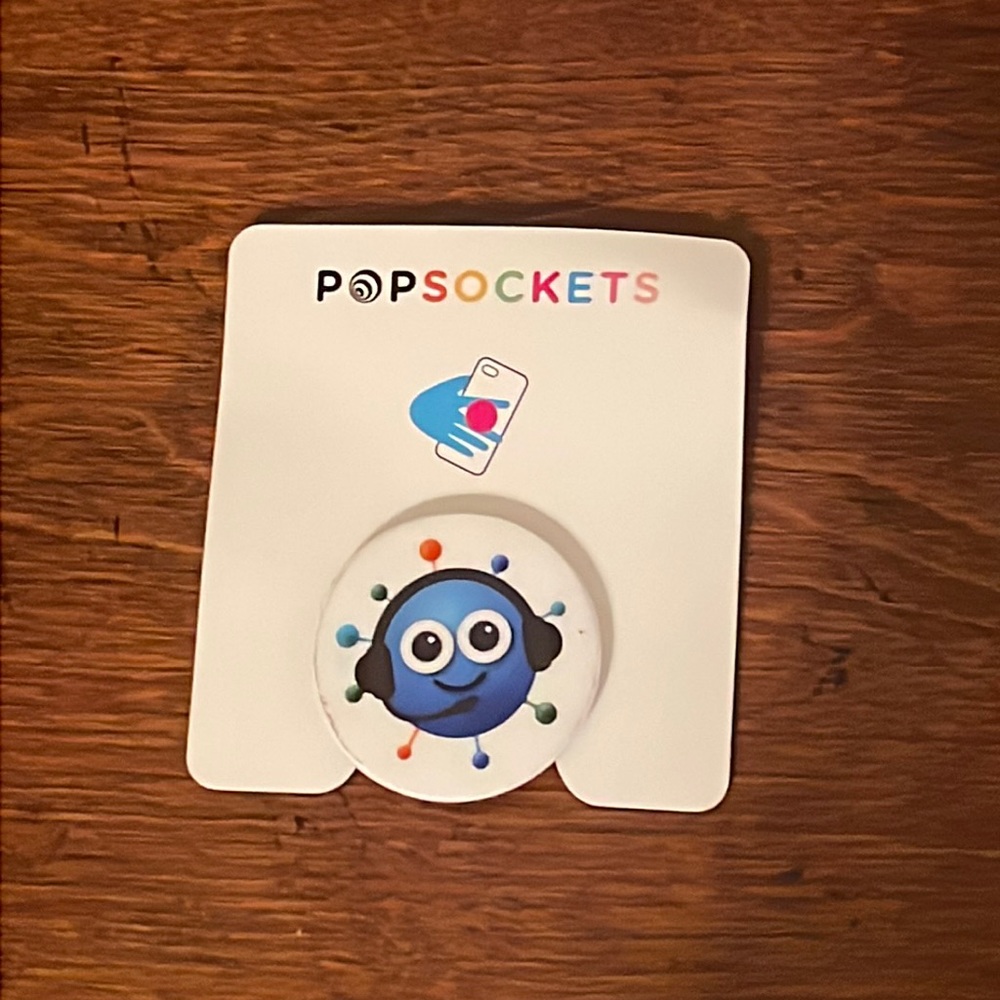 PopSocket Blue and White OS NWT